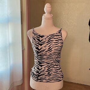 Chic Zebra Print Camisole